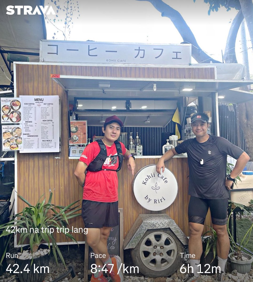 patrickishere's tweet photo. Di ako makatulog kanina kaya tinakbo ko na lang ng full marathon, buti may tropa akong baliw din at pumayag sa trip HAHAHAHA https://t.co/HCUwlv4kcO