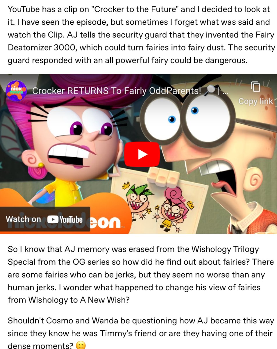 mika12301605843's tweet photo. #TheFairlyOddparents #FairlyOddParents #FOP #TheFairlyOddparentANewWish #FairlyOddparentsANewWish #FOPANewWish #FOPANW #FOPAJ #AnthonyJamesJr #DenzelCrocker
I was doing an analysis of AJ’s Role in a new wish. The second post is a response to the first post on tumblr. https://t.co/2rOMAc9OyK
