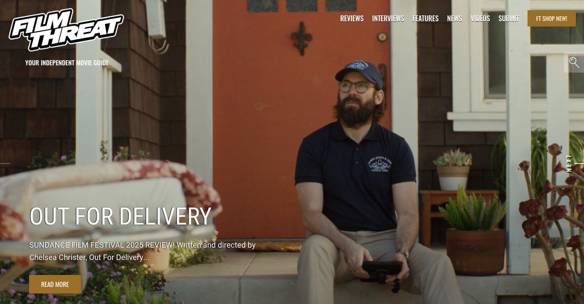 Film Threat (@filmthreat) on Twitter photo “…once the package is out for delivery, it gets delayed, possibly even lost.” Bobby LePire reviews the <a href="/sundancefest/">Sundance Film Festival</a> short Out For Delivery.
filmthreat.com/reviews/out-fo… #Sundance #FilmThreatSundance #Sundance2025 #SundanceFilmFestival “…once the package is out for delivery, it gets delayed, possibly even lost.” Bobby LePire reviews the <a href="/sundancefest/">Sundance Film Festival</a> short Out For Delivery.
filmthreat.com/reviews/out-fo… #Sundance #FilmThreatSundance #Sundance2025 #SundanceFilmFestival