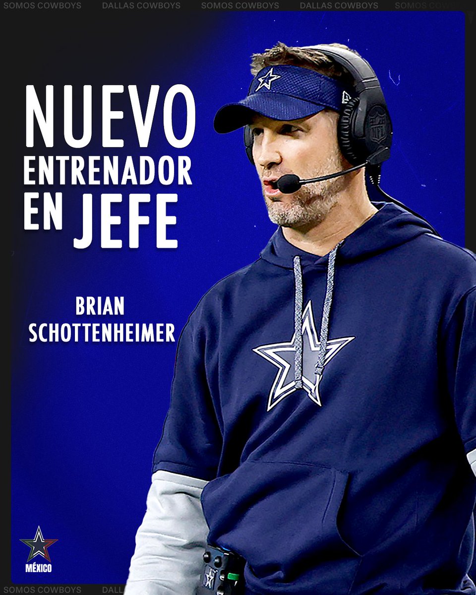 SomosCowboys's tweet photo. ¡Felicidades a Schottenheimer! ⭐️ Nuevo entrenador en jefe de los #DallasCowboys https://t.co/6TVvArPwwj