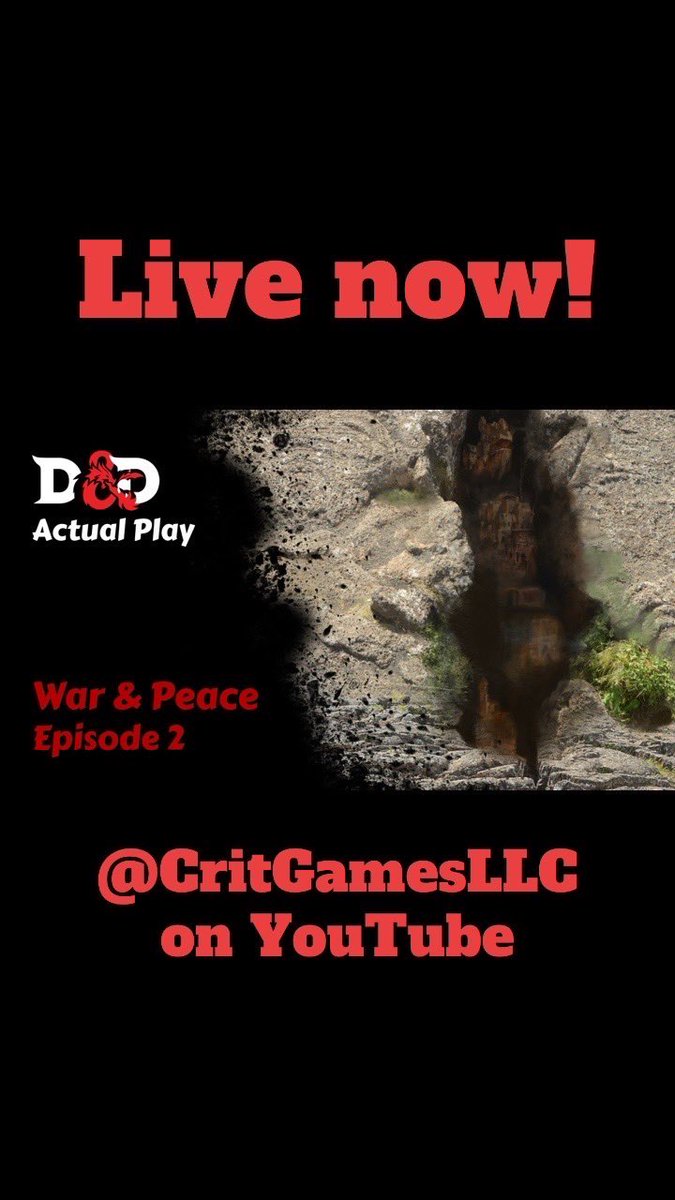 Episode 2: War &amp; Peace is live now!

Can the Misfits find the source of corruption effecting the forest they woke up in during a di-lunar eclipse? Will they kill everything in sight?

youtube.com/live/zm22v5Y3K…

#dnd #actualplay #dungeonsanddragons #5e #rpg #ttrpg #tabletopgames