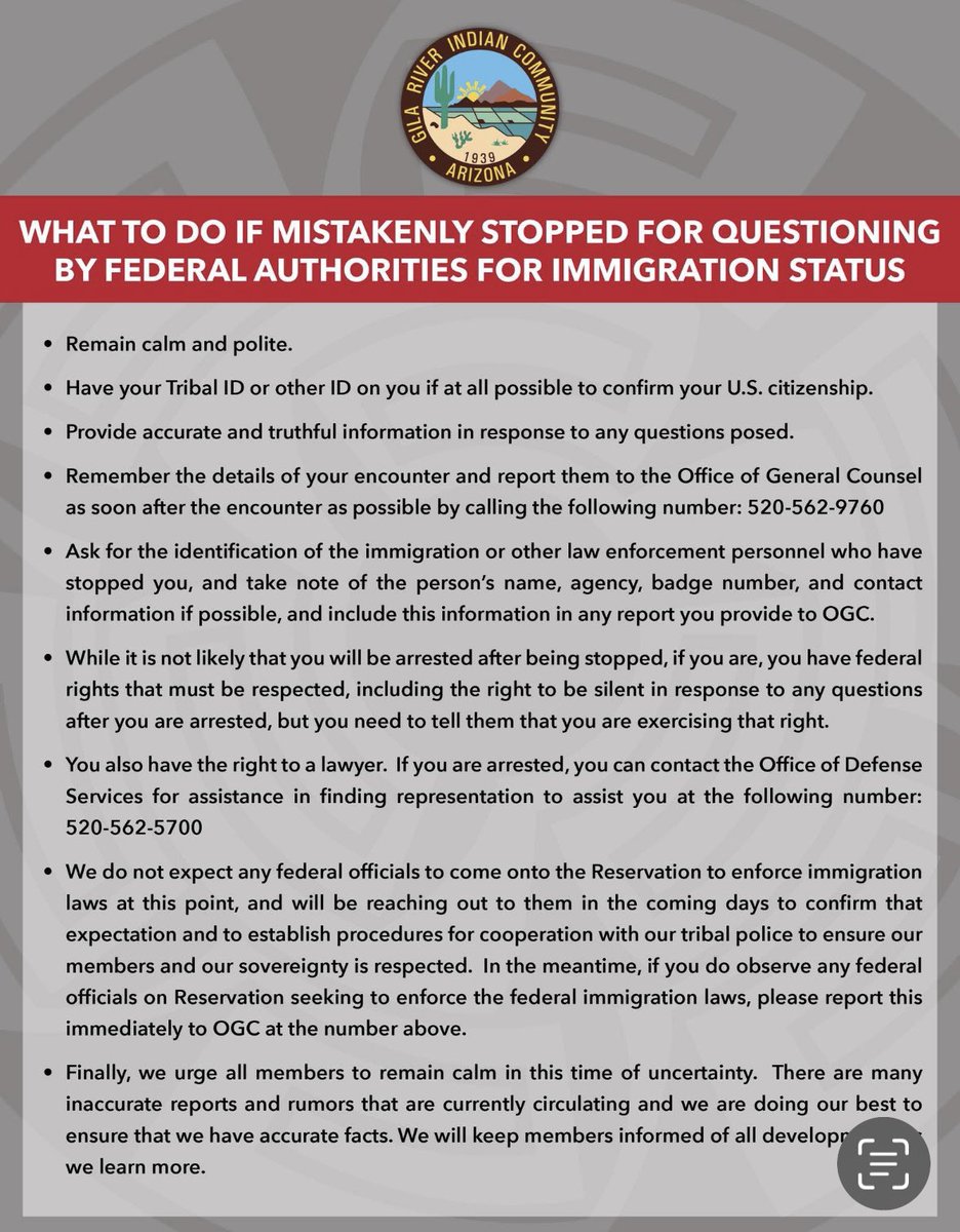 Statement from Governor Stephen Roe Lewis on Enhanced Federal Immigration Enforcement and Flyer for Recommendations