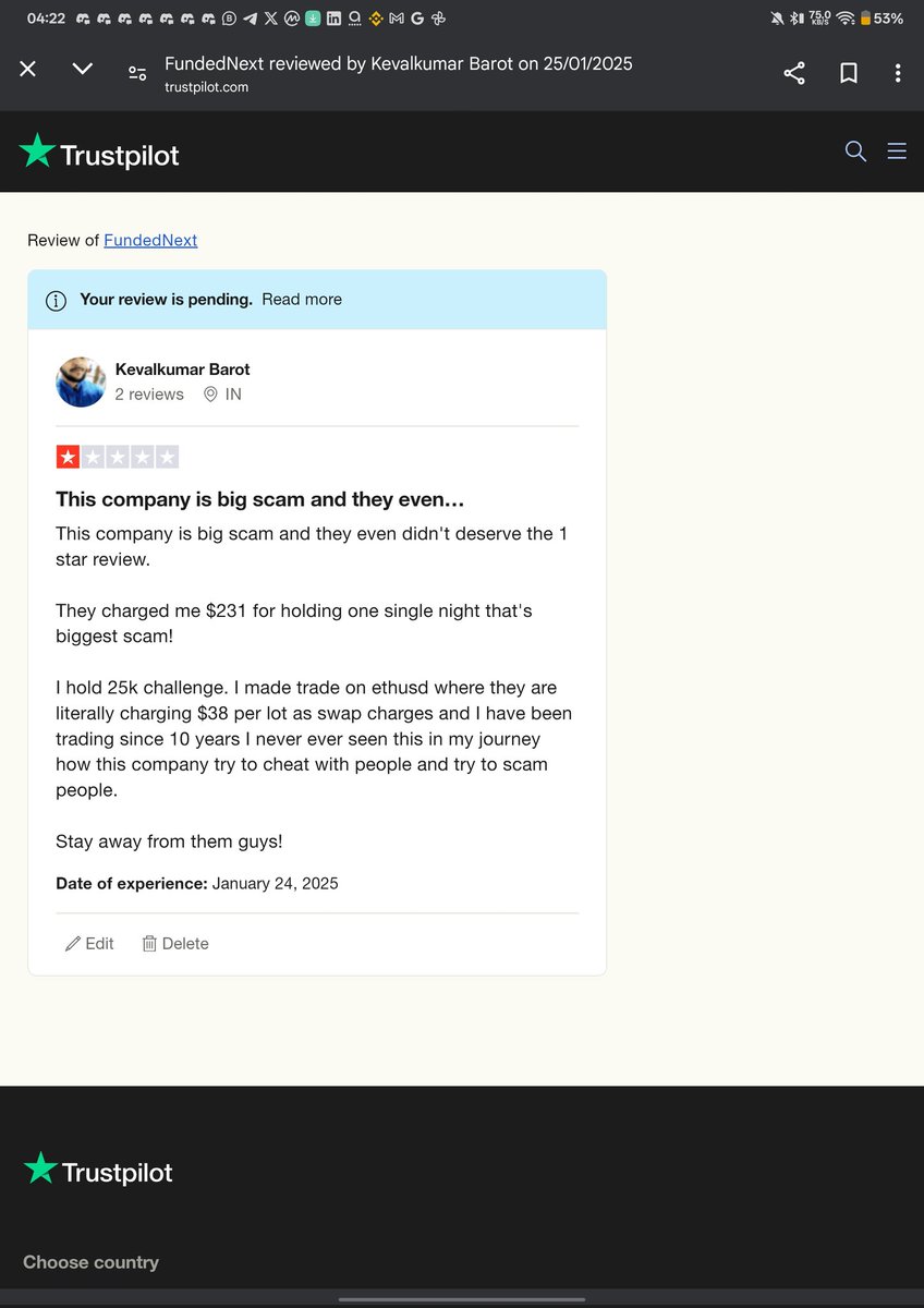 kevalbarot95's tweet photo. @FundedNext 
The fundednext is the biggest scam of 2025 they are literally scammers trying you to fail the challenge by changing high swap charges this is totally ridiculous and Unfair practice. I want justice! https://t.co/uFCvbbQgbG