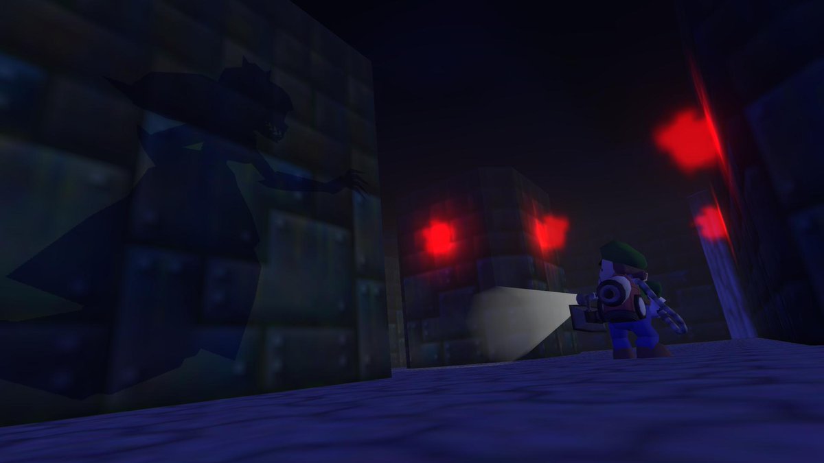 Nothing to see here... Just Luigi exploring the basement...