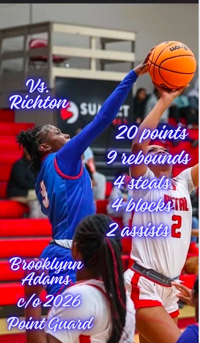 BrooklynnAdams03 (@brookadams03) on Twitter photo Last night’s stats: 1/23/25 Vs. Richton
<a href="/thecoachjb/">Jaresa Brooks</a> <a href="/MSPLAYSPORTS1/">MS PLAY SPORTS</a> <a href="/MississippiALLN/">MississippiALLN</a> <a href="/_GenesisCSD5/">Gabe Barber</a> <a href="/evgeeker/">Coach EV</a> <a href="/MissBallet23/">Miss Baller32</a> Last night’s stats: 1/23/25 Vs. Richton
<a href="/thecoachjb/">Jaresa Brooks</a> <a href="/MSPLAYSPORTS1/">MS PLAY SPORTS</a> <a href="/MississippiALLN/">MississippiALLN</a> <a href="/_GenesisCSD5/">Gabe Barber</a> <a href="/evgeeker/">Coach EV</a> <a href="/MissBallet23/">Miss Baller32</a>