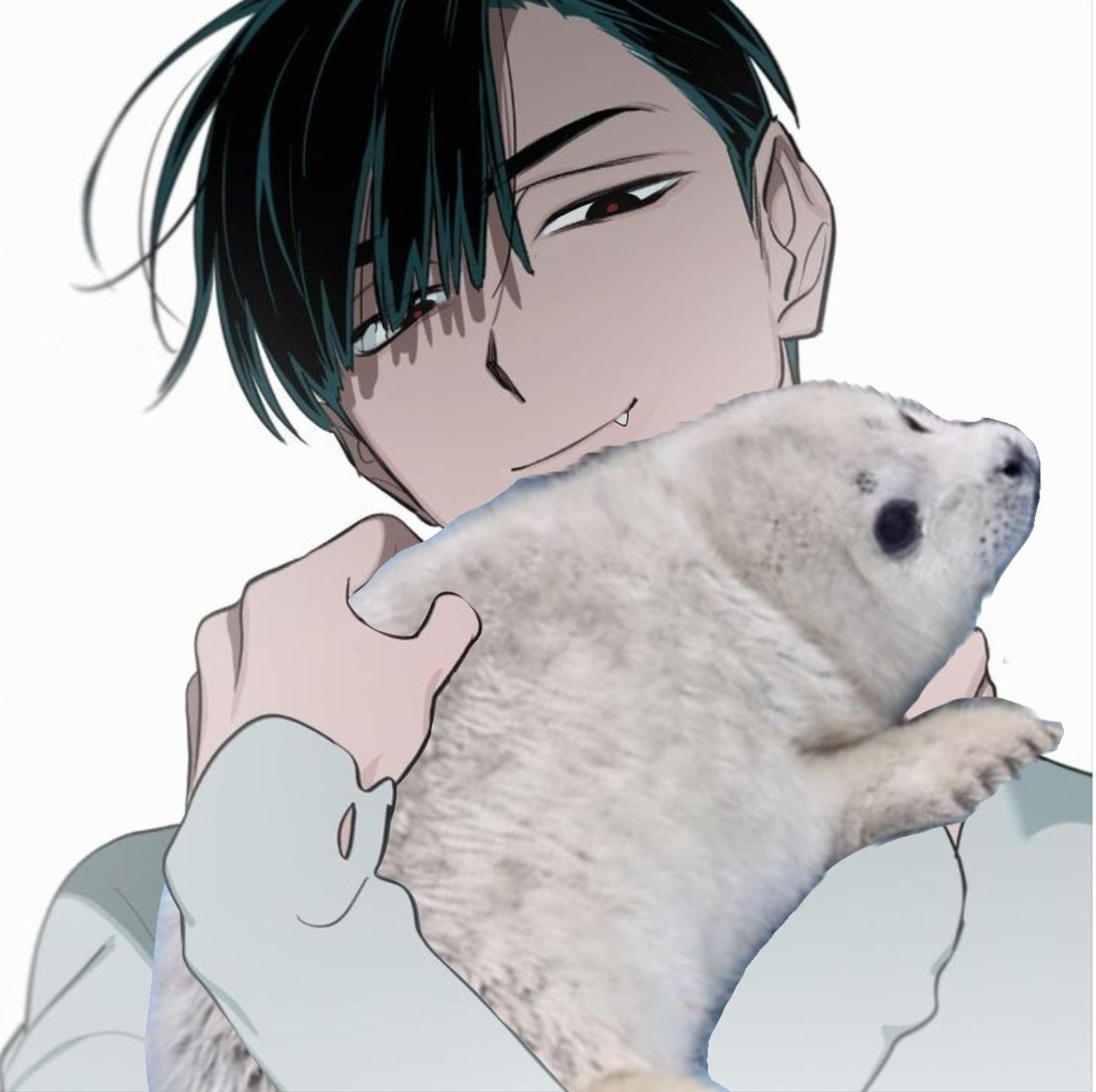 he looked too sad in this art so i gave him a seal