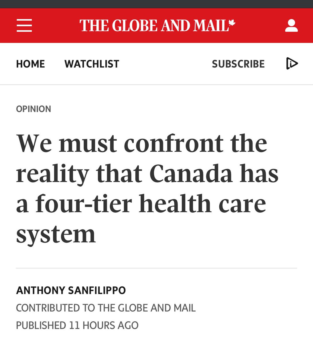 This is a very nicely written article by my colleague, Dr. Tony Sanfilippo, on access to healthcare in Canada. It describes the opportunities and challenges for 4 socioeconomic phenotypes in our community and emphasizes the value of working together to deliver for our people.
