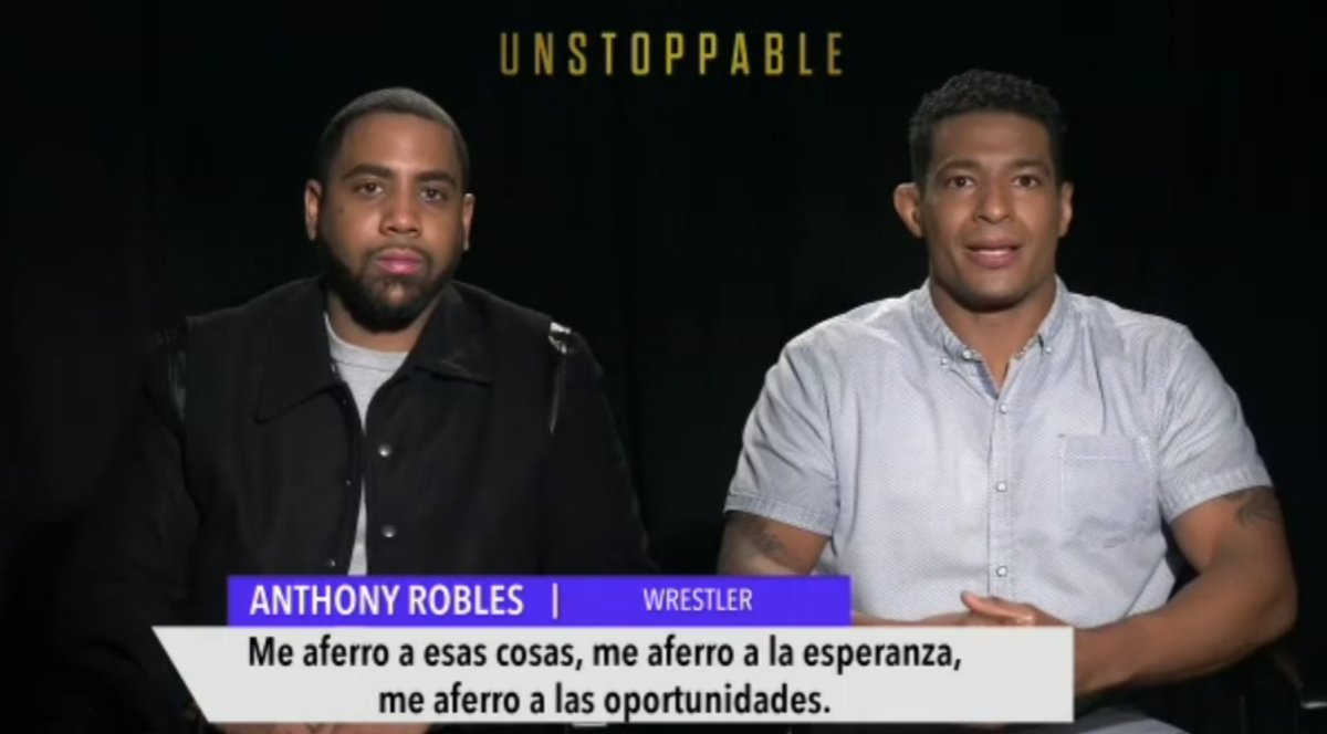 ImagenTVMex's tweet image. #Unstoppable es la inspiradora historia de #AnthonyRobles, quien nació con una pierna, pero cuyo espíritu indomable y determinación inquebrantable lo empoderaron para perseguir sus sueños. @monicanoguera platicó con el luchador y con #JharrelJerome quien le da vida en el filme.…