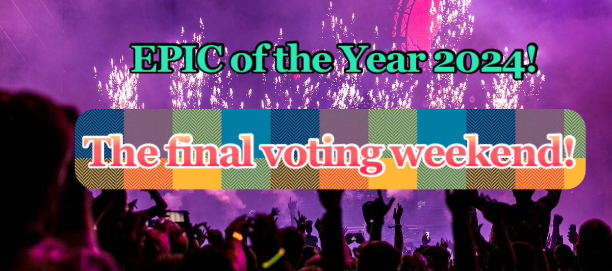 The final voting weekend and your last chance to cast your vote for the EPIC of the year 2024! 

Select a minimum of 5 and a maximum of 10 epics, enter your name and email address and click Vote!

You can vote until Midnight (CET) January 26!

epicprogradio.com/epic-of-the-ye…

#bestepic