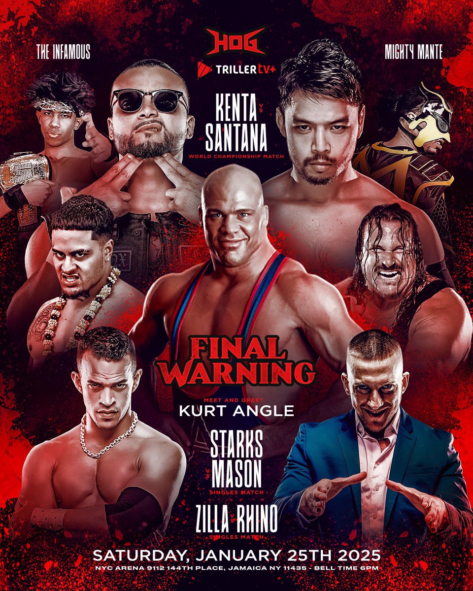 Tomorrow night!
#HOGWarning 
NYC Arena

New York, are you ready?

Watch LIVE on <a href="/FiteTV/">Mat Ngot</a> or get tickets now ⬇️

tickettailor.com/checkout/view-…