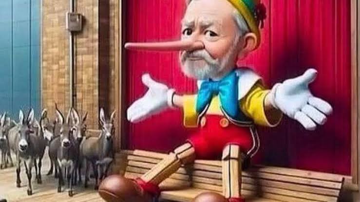FlavioBolsonaro's tweet photo. Governo lula:
- laranja tá cara, troca por  outra fruta!
- picanha tá cara, troca por ovo!
- cerveja tá cara, bebe água da pia!

Moral da história: nunca mais acredite no filho do Geppetto! https://t.co/fEHih9izlL