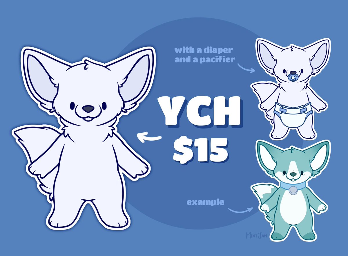 MrJazz_art's tweet photo. 🌀YCH "Chibi" multi-slot🌀
🔹Price: $15 USD
🔹Slots: OPEN
Prepayment 100%
🔹Any species.
🔹A strong change of the line for an additional fee.
It is possible to add a diaper and a pacifier (for free)
DM me if you're interested^^

#ych #oc #character #furry https://t.co/DA2azSxK8v
