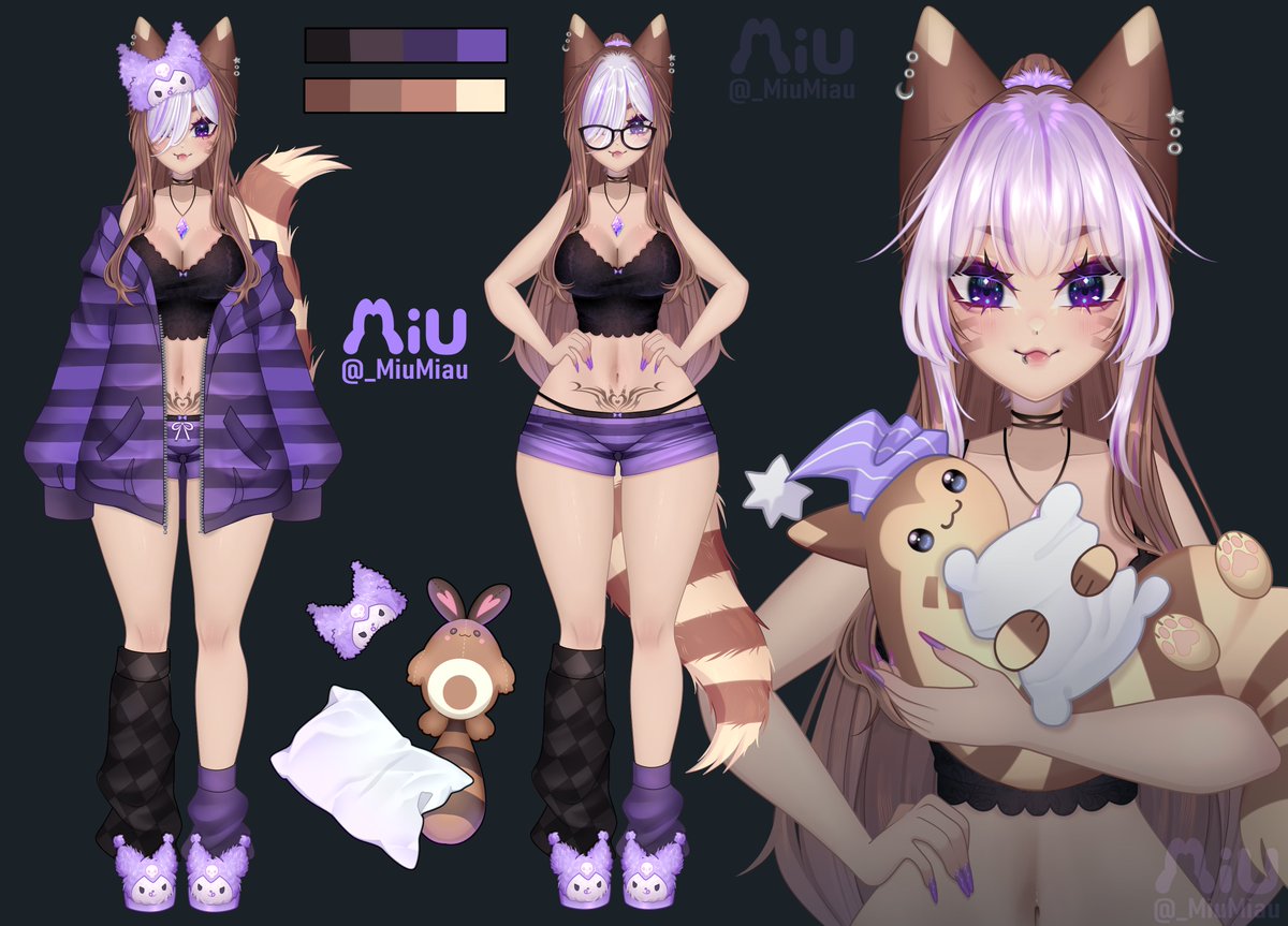 Vtuber Commns; Furret Live2D model 🌱🍃
