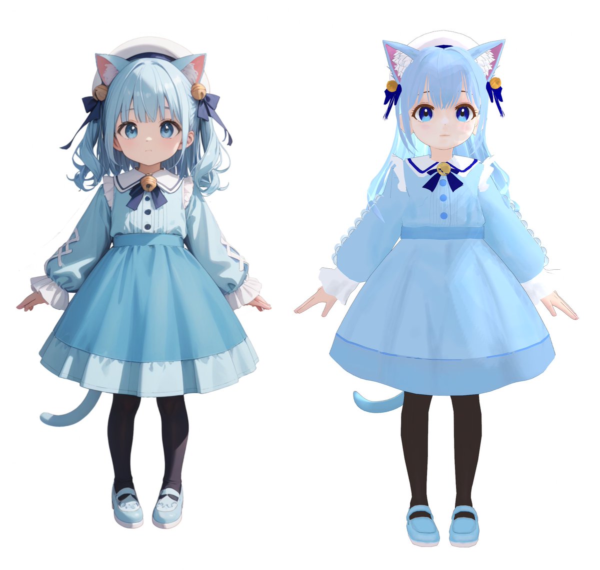 MelvinaSakura_'s tweet image. 参照画像とかなり異なってしまった。
もっと、頭の比率は大きいんだけど、clusterで違和感なく使うには、かなり低身長にする必要があるんですよね
#Blender #b3d #BlenderCharacter #cluster #VRM #オリジナルキャラクター #オリキャラ