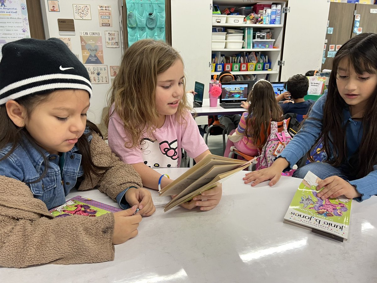 MrsJohnson_LLE's tweet photo. Started a book club with these #FabulousFirsties who have excelled in reading in 1st Grade! They chose the book to read and are leading the discussions as we read 2 chapters each time we meet! So excited to try something new and see what books we read! @HumbleISD_LLE @HumbleISD https://t.co/W15XRjI8o6