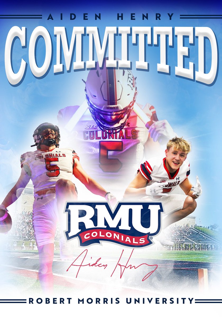I am excited to announce my commitment to Robert Morris University to continue my academic and athletic career. I want to thank Coach Alexander and the entire WJ staff for their guidance and support, as well as Coach French and the Robert Morris coaching staff for believing in me