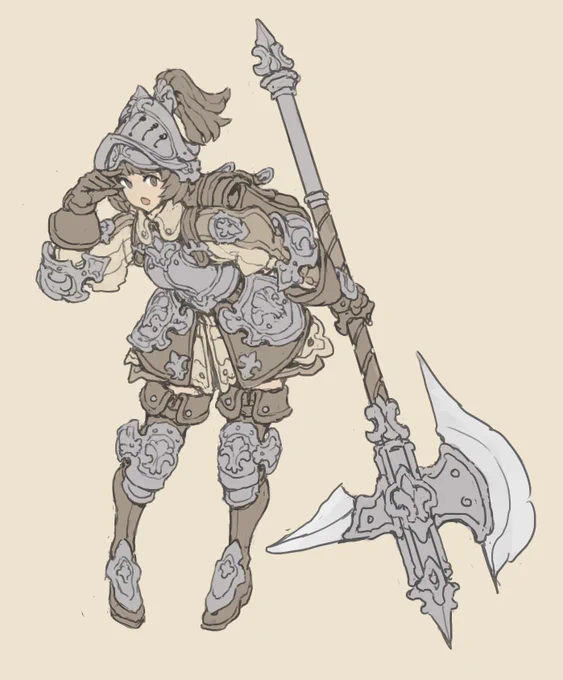 Footsoldier Girl lineart: