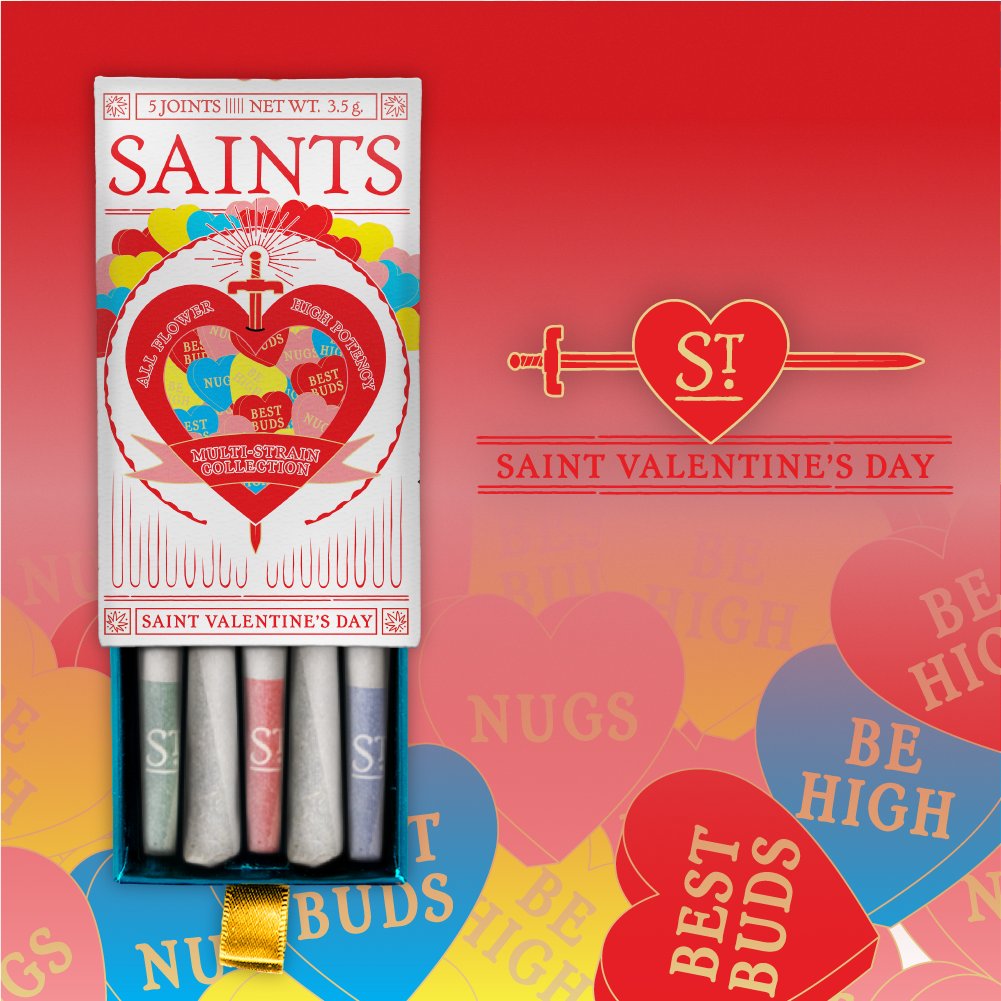 Not just LOVE in the air this Valentine's Day 💨 Find out where you can get Saint Valentine's Day packs at the link 👉 mailchi.mp/saintsjoints/a…