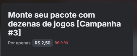 FrameCampanhas's tweet photo. Pra matar mesmo sem reclamação

de 3,90 por 2,50 preço fixo, só vai https://t.co/W4kjDHHKIN