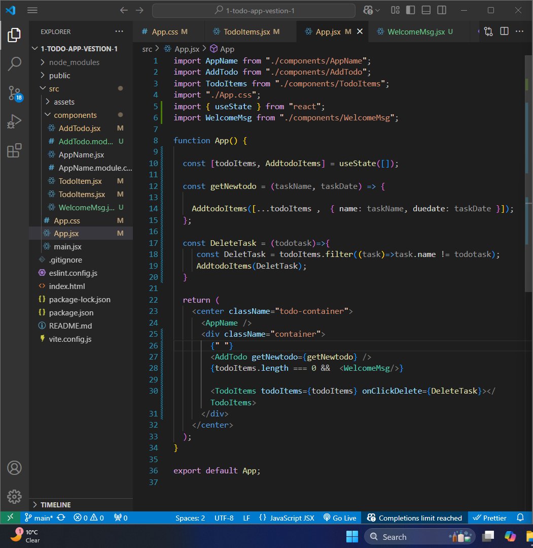 whyAasif's tweet image. ✨ Day 14 of #100DaysOfCode ✨
React learning in full swing! 🚀
✅ Learned how to pass props from Parent → Grandchild
✅ Completed the To-Do project (logic is all done, styling pending 💅)

Feeling pumped! React is starting to click. 💡
#ReactJS #CodingJourne