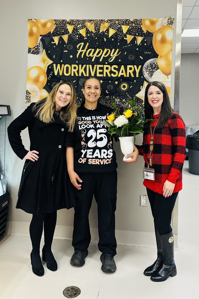 We are thrilled to celebrate Ms. Mayra’s remarkable 25 years of service! Her dedication and impact have been such a blessing to us all. It’s an honor to know and work alongside her!