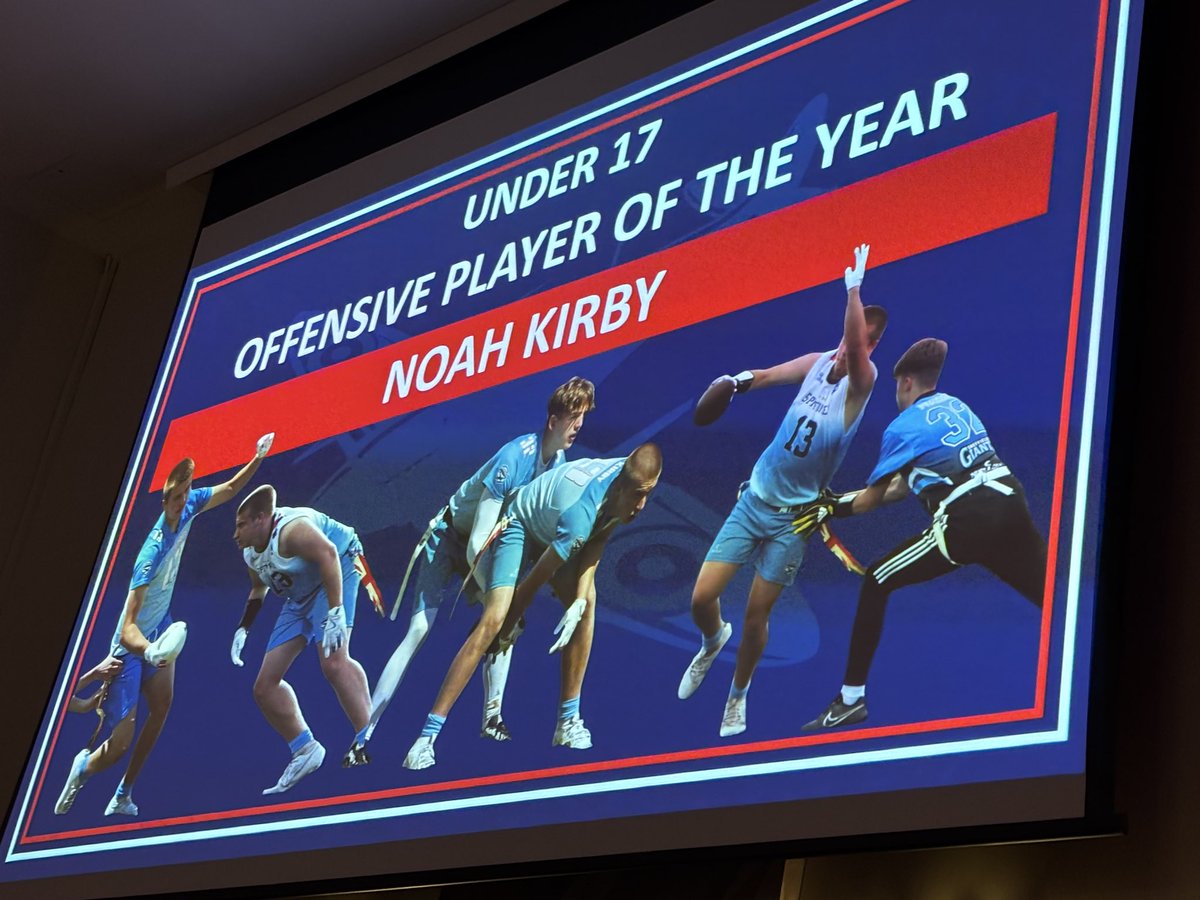 simonpfc's tweet image. That is one heck of a youth flag football career.

3x national championships 
Multiple individual awards.

Proud of you, son