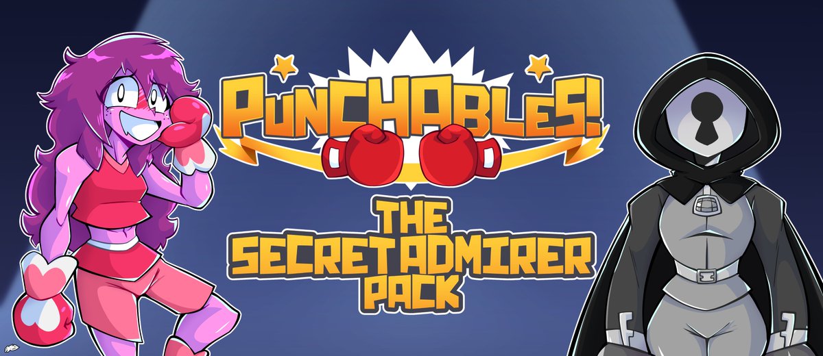 PunchablesDev's tweet photo. The Secret Admirer Pack is officially out, including

- 2 New Characters 
- 12 New Enemies 
- An entire new system and deck of 20+ Cards, Coaches!  

We hope y'all love it and theres more on the way as always!  

https://t.co/yuCafDMt1w... https://t.co/Oqtqvo62zh