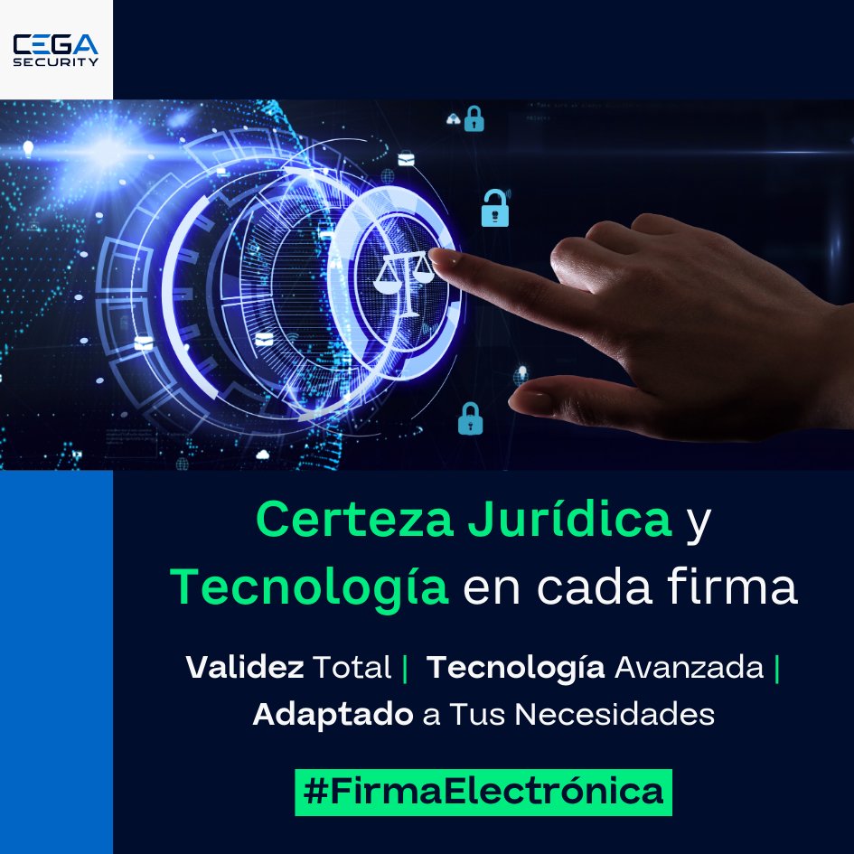 cegasecurity's tweet photo. ¿Firmar sin riesgos legales? Sí, es posible. 
Certeza jurídica + tecnología avanzada = tranquilidad total.
#FirmaElectrónica #SuiteLegal #LegalTech #CertezaLegal https://t.co/HBgQzPv5BP