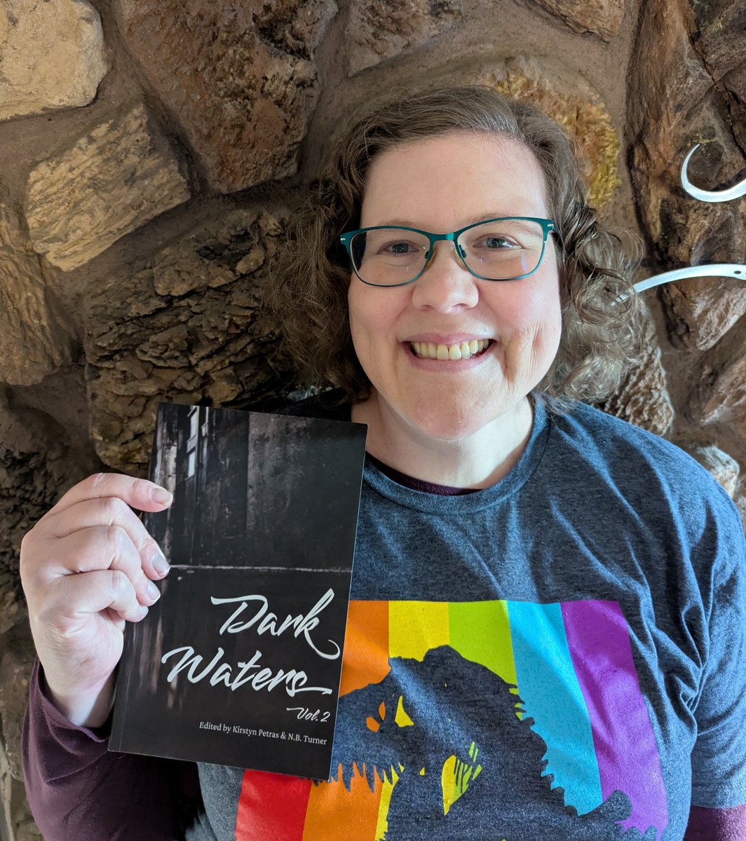 DannyeChase's tweet photo. Got my author copy of Dark Waters, Volume 2!
A collection of noir, horror, and thrilling tales from @PodcastWaters Edited by Kirstyn Petras and N.B. Turner. In my story, a merman meets the ghost of a drowned sailor.
https://t.co/N3ByNhbrjS
#DannyeWrites #authorphoto #horror https://t.co/m62j95wg5L