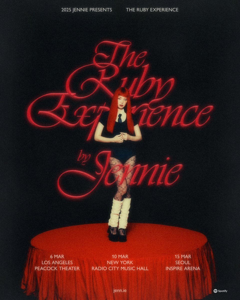 JENNIE announces ‘The Ruby Experience’:

“INTENSE AND INTIMATE AS I LIKE IT”
