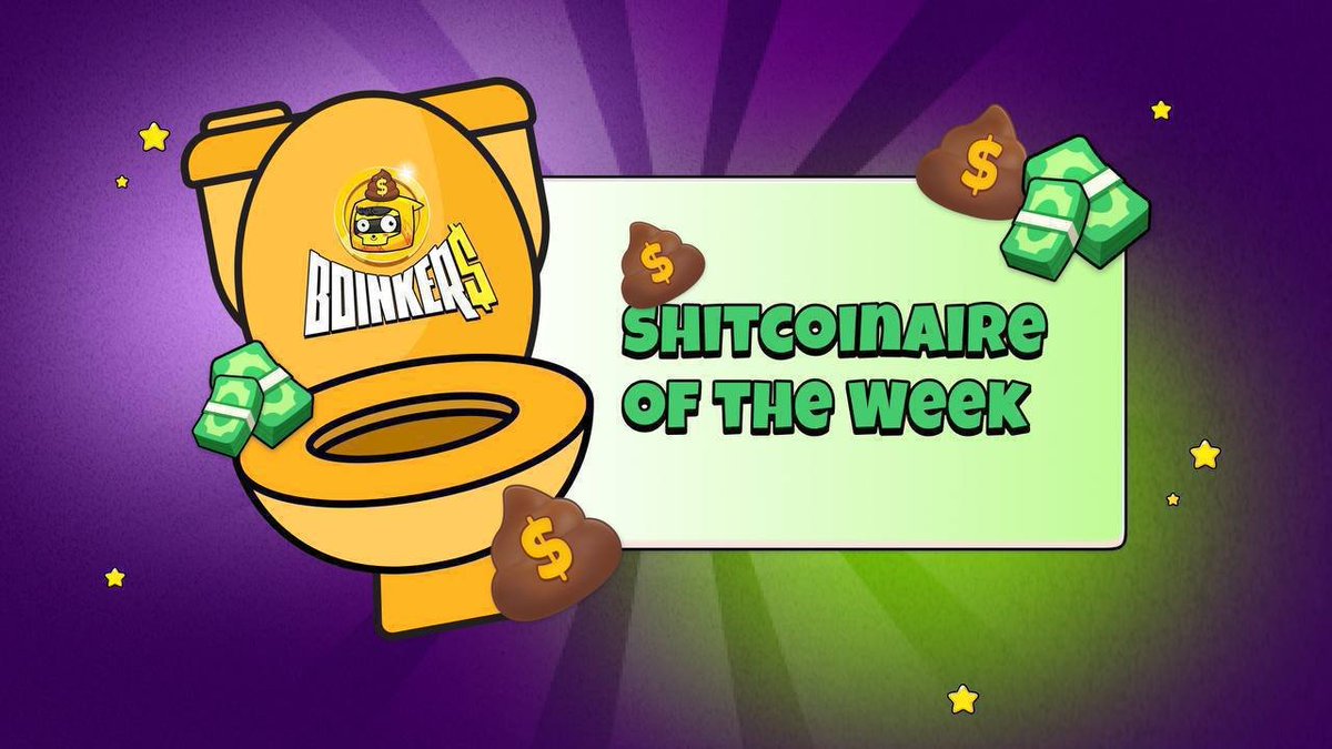 BoinkersIO's tweet photo. Shitcoinaire of the Week! 💩 

We’re not just about rugging unloyal shitheads…

But we’re also rewarding our community members that show up and constantly support! ❤️

That is why every week we randomly select 10 shitcoinaires that we’d like to send a special gift too! 🎁 

Congratulation assholes, each shitcoinaire nominated for this weeks Shitcoinaire of the Week will each receive 100M Shitcoins 🤯

Want to win? Show support in the community and you might get some prizes 🥰 

This weeks winners are ⬇️

Brich182
N1konorov
toriekot
Qaybah
Mellowyellow19
M_elkady456
Ucoktradermedan
aldiirza
andreabulu
Jami2017