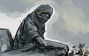 وللحرّيةِ الحمراءُ بابٌ
بكلِّ يدٍ مُضرّجةٍ يُدقُّ