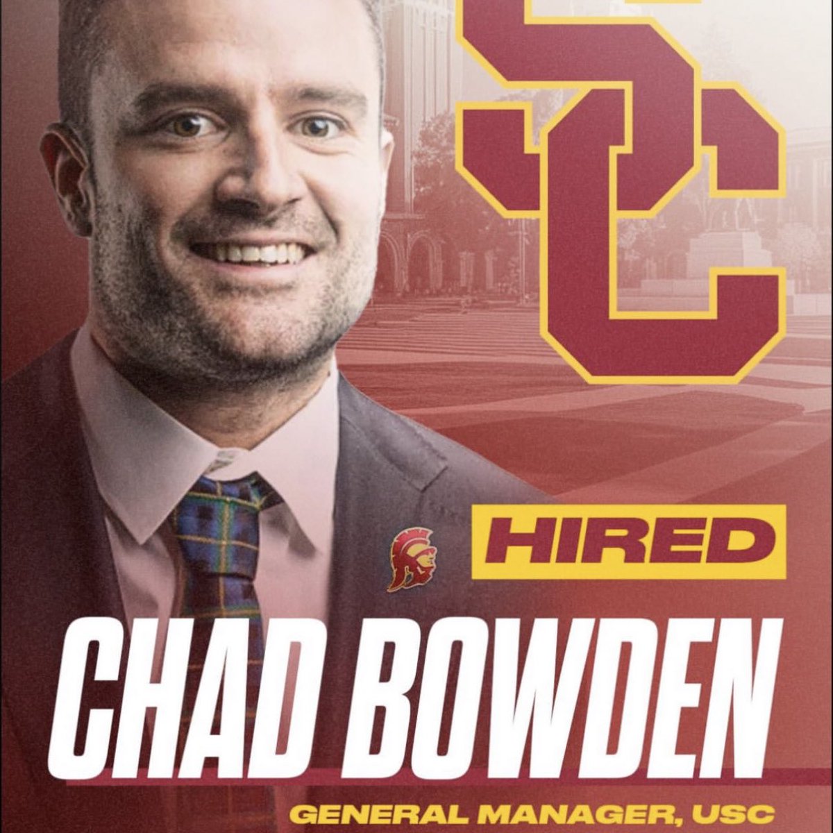 Bowden has been brilliant in redesigning ND’s roster. Lincoln Riley knows what it’s like to match up lately 

GM role is key to these programs &amp; USC opened up the checkbook for a young star