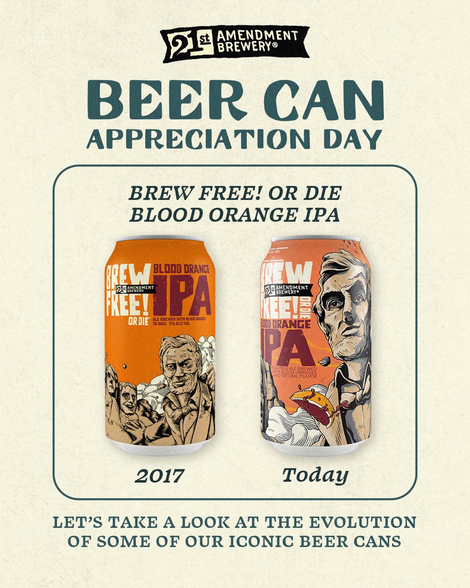 Happy Beer Can Appreciation Day! We’re throwin’ it back to the early iterations of some of our most iconic cans…which is your fav?