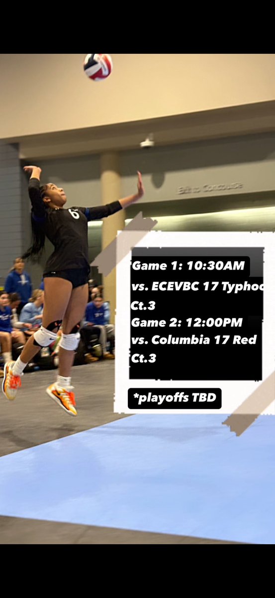 The countdown is on ‼️
2️⃣: DAYS AWAY
📅:Sunday 1/26
📍: Michael &amp; Son Sportsplex at Rockville, MD
🏐: Vienna Elite 
🎥: Check my page this weekend for updates 

<a href="/Jennabanz/">Jenna Banz</a> <a href="/VBallrecruiter/">Kara Hill</a> <a href="/CoachSamWol23/">Sam Wolinski</a> <a href="/loudounelite/">Loudoun Elite</a>