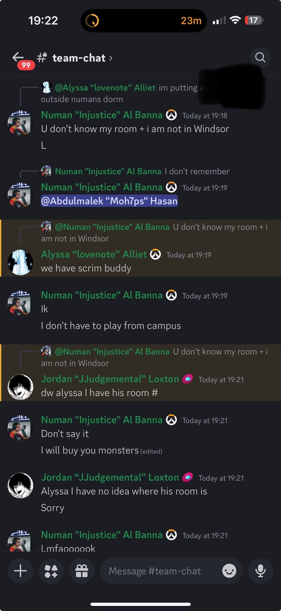 Bribing teammates > @JJudgemental