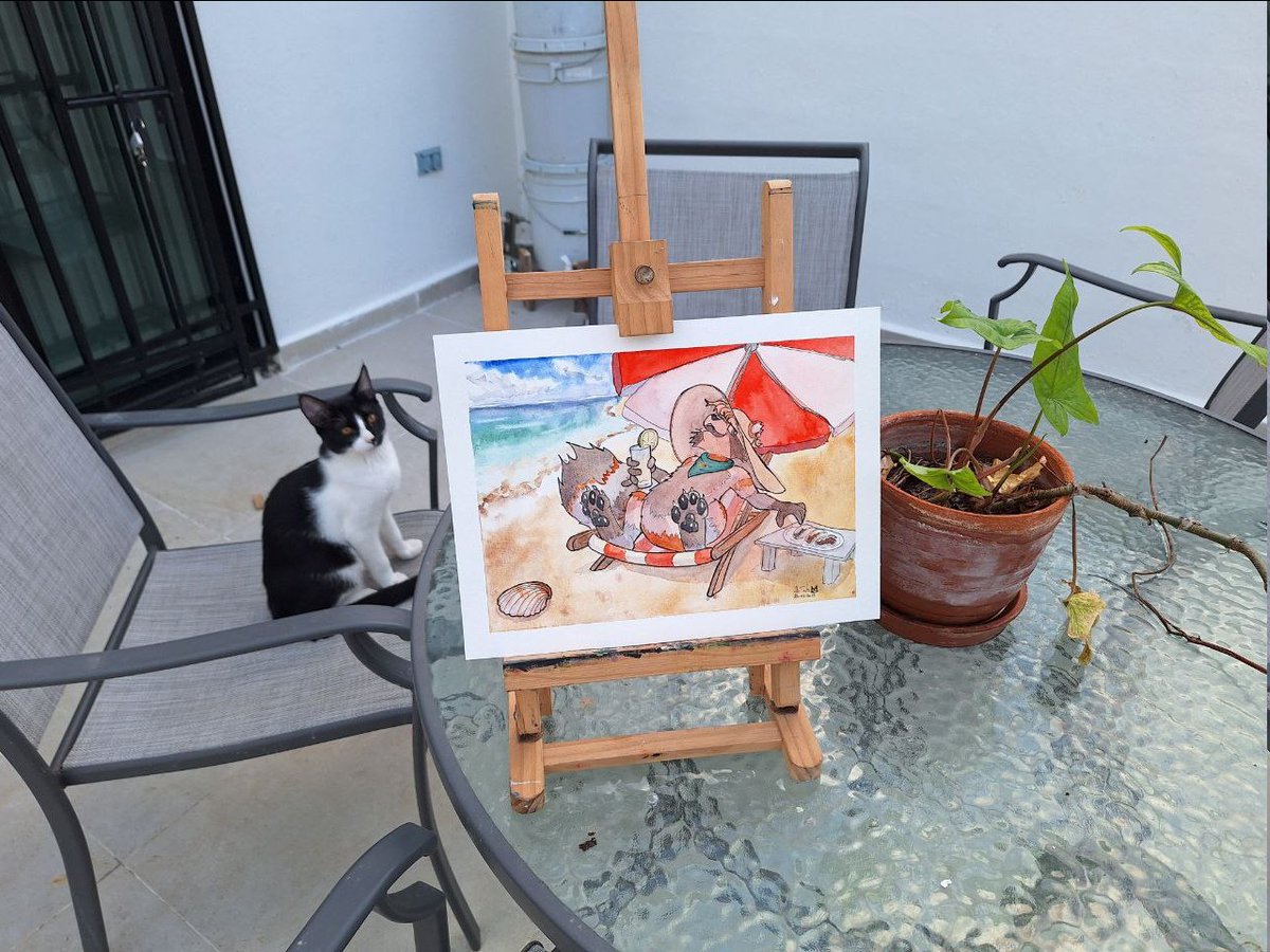 OOH MAAN!!! I need to draw and paint more often!! I was so rusty, I needed to practice A LOT to catch up before creating this drawing.

A present for <a href="/Kobylacaballita/">Koby Moon🖤_ 🇲🇽🐴🦝/ 🌕🌟</a>, as part of <a href="/KatxSecretSanta/">Katx's Secret Santa</a>  ^_^. I had lot of fun working on this hope you like it =D

#KatxSecretSanta2024