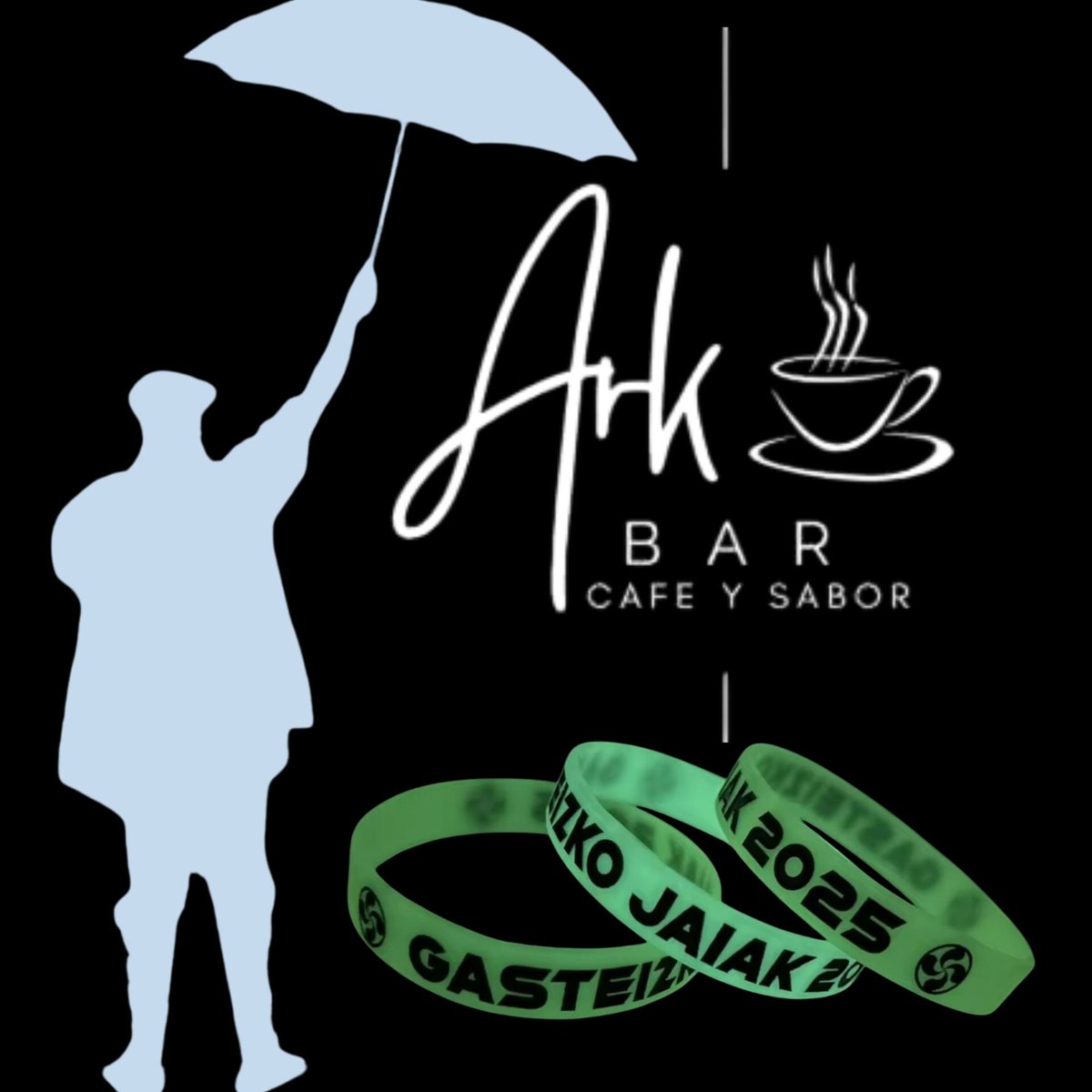 Bar Ark, en la Calle Paraguay se convierte en el primer bar de #Vitoriagasteiz que distribuirá las pulseras luminiscentes de Fiestas de La Blanca 2025  a partir del 25 de julio. Si tienes una tienda o un bar y quieres sumarte, contacta por WhatsApp. 624640004