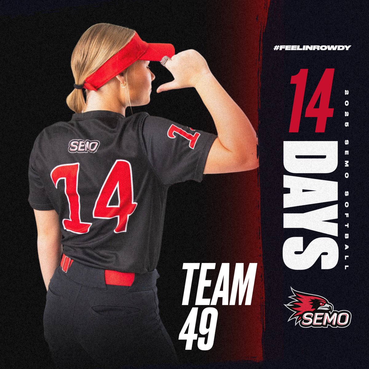 🥎14 DAYS🥎
The 49th season of Southeast Missouri softball begins in two weeks. SEMO opens its 2025 campaign at the Troy University Cardinal Clash Feb. 13-15. #FeelinRowdy