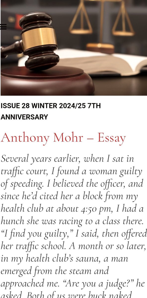 Some #thievingmagpie staff have appeared before Hon. Judge Mohr. He's the real deal. Check out his essay via the links in our bio. #literarymischief #fiction #poetry #art #photography #essays #herecomesthejudge #writers #authors #books