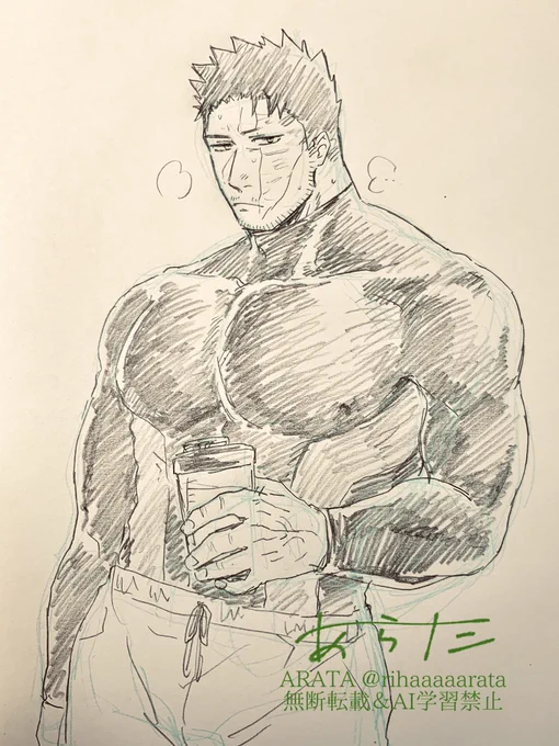数日ぶりの落書きは大好きなピタピタウェアの🔥さん 