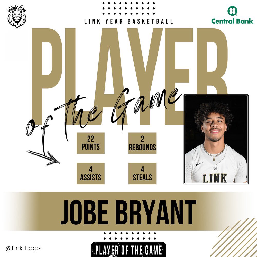 𝐋𝐢𝐧𝐤 𝐇𝐨𝐨𝐩𝐬 (@linkhoops) on Twitter photo Tonight’s Player of the Game brought to you by <a href="/CentralBankOzks/">Central Bank of the Ozarks</a> | <a href="/jobebryant011/">Jobe bryant</a> Tonight’s Player of the Game brought to you by <a href="/CentralBankOzks/">Central Bank of the Ozarks</a> | <a href="/jobebryant011/">Jobe bryant</a>