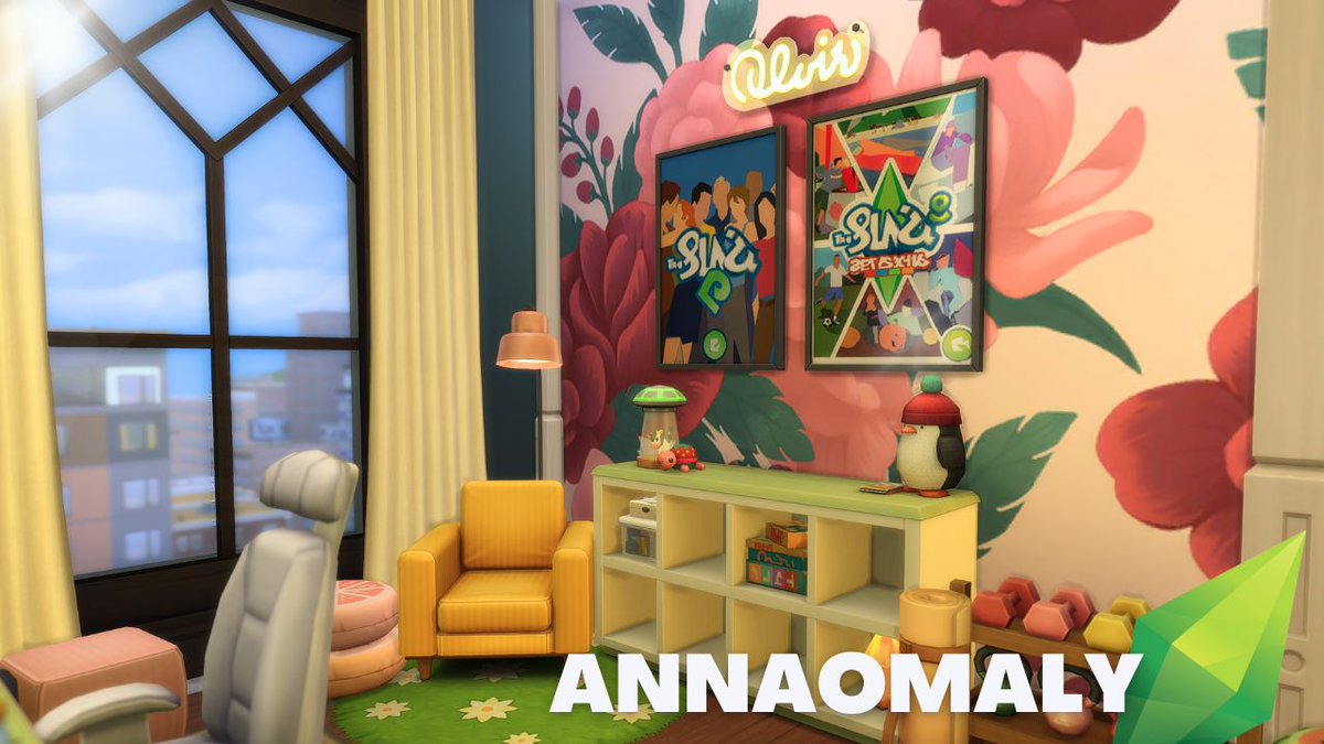 🚨 NEW VIDEO ALERT! 📷From cozy corners to trendy, real-to-life touches, this apartment is perfect for Sims who love gaming marathons or getting lost in a good book.  

📷 Watch it now! 📷
bit.ly/cozygamerappt #Sims4 #SpeedBuild #ComfyGamerKit #SecretSanctuary