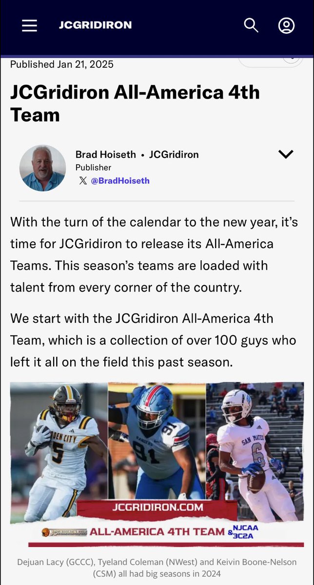 CardonSam's tweet image. Proud to be named as a Rivals All-American for all of juco this season! Spring grad, recruitment still 100% open! @Rivals @BradHoiseth @hamilton_bryon @timsterrrrrr @Daniel5Lewis5 @CoachColeParker @CoachCT58 @K_Wood_Slim @Coach_Diskin 
Full season Film⬇️

hudl.com/v/2Q4FZU