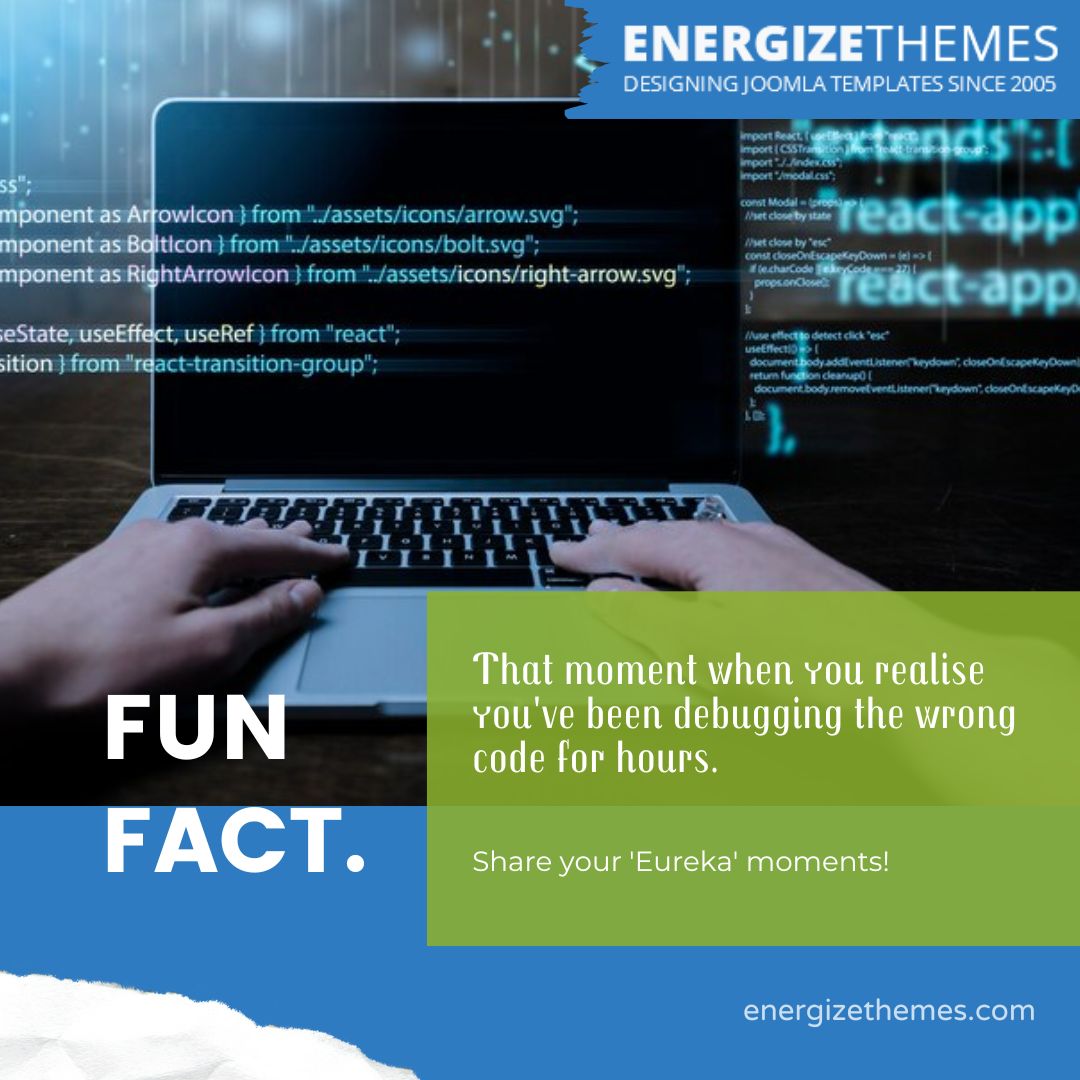 🤯 "That moment when you realise you've been debugging the wrong code for hours. Share your 'Eureka' moments! 🕵️‍♂️💡 #DebuggingBlunders #CodeMysteries"