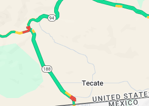 SDCaltrans's tweet image. WB SR-94 is closed at SR-188 due to firefighting activity. Traffic coming from Tecate Point of Entry are detoured to EB SR-94 to NB on Buckman Springs Road to WB I-8. #Border2Fire