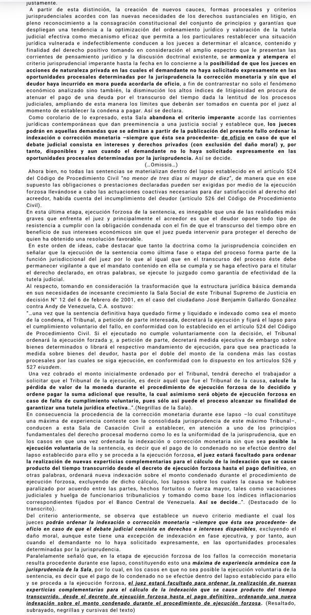WilsonGomezGB's tweet photo. Sentencia N° 000651 del 29/11/2024 Sala de Casación Civil @TSJ_Venezuela Arrendamiento. Obligación de indemnizar los daños y perjuicios ocasionados por incumplimiento. Indexación de oficio https://t.co/grDU6Z1hXz https://t.co/PMPxsBdRzb