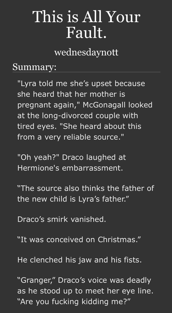 I think it’s completely fine and normal for us to just pretend it hasn’t been *takes a long drag from an extra long cigarette* two years since I updated this bad boy.

Anyway, chapter 63 is up, chapter 64 is ready to drop tomorrow ✨✌🏼✨

🔗: archiveofourown.org/works/42458472…