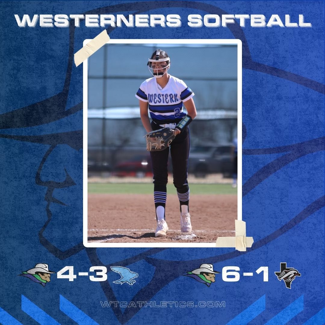 wtcsoftball's tweet photo. ✌️ wins on opening day!

#GoWesterners
▪️
▪️
▪️
▪️
▪️
#WesternTexasCollege #college #NJCAA #NCAA #Gameday #softball #schedule #athletics #student #athletes #juco https://t.co/YtYKZnK8yz