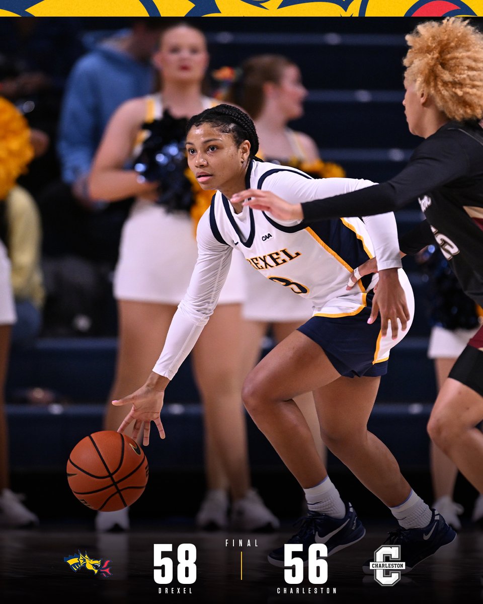 DrexelWBB's tweet photo. DRAGONS WIN 🔥🔥

Drexel erases a 10 point deficit to takedown Charleston!! 👏👏

#FearTheDragon 🐉 https://t.co/OtX3fO6nO0